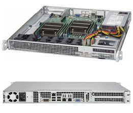 Super 6018R-MDR, 2x E5-2600v4 Video, 2x GB/i350 LAN, 1x 3.5" Int Bay, IPMI, D4(1TB),1U/R400W