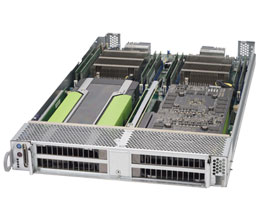 SuperBlade SBi-7128RG-F2, 2x E5-2600v4,2x GPU,Video,2x GB/i350+2x FDR,1x SSD or 2x SDOM,IPMI,D4(1TB)