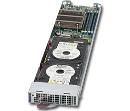 Super MiroBlade MBi-6118D-T2H, E3-1200v4/LGA1150 Node, 2x GB/i350 LAN, 2x 3.5" Bays, IPM, DDR3(32GB)