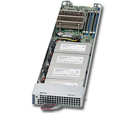 Super MiroBlade MBi-6118D-T4H, E3-1200v4/LGA1150 Node, 2x GB/i350 LAN, 4x 2.5" Bays, IPM, DDR3(32GB)