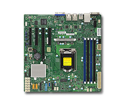 Super X11SSM-F, E3-1200v5 or i3, 4x PCI-e, Video, 2x GB/i210 LAN, 8x SATA3+R, IPMI, D4(64GB), mATX