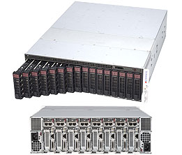 Super 5039MS-H8TRF,8x Nodes/E3-1200v6, Video, 2x GB Lan, 2x 3.5" HS Bays, IPMI, D4/64GB, 3U/R1600W