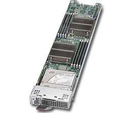 Super MiroBlade MBi-6219G-T, Twin Node/E3-1200v5, 2x GB/i350, 2x 2.5" Int Bays, IPMI, VLP DDR4(64GB)