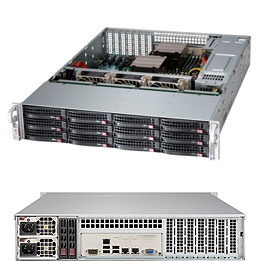 Super 6028R-E1CR12T, 2x E5-2600v4,Video,2x 10GB/X540,12x HS SAS3(LSI3108/Raid),IPMI,D4(2TB),2U/R920W