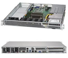 Super 1019S-WR, E3-1200v5, Video, 2x GB/i210-AT, 2x 2.5" Fixed Bays, IPMI, D4(64GB), 1U/R400W(1+1)