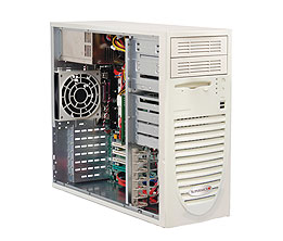 SuperServer 7034L-IB, Xeon LV, FSB667MHz, Video, 4x HDD, 1x GbE Lan, DDR2(16GB), 450W