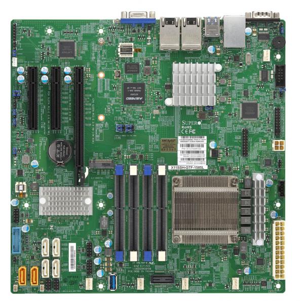 Super 5019S-M-G1585L,E3-1585Lv5, Video, 2x GB/i350, 4x HS SATA3 Bays+R, IPMI, D4(64GB), 1U/350W
