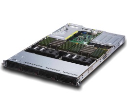 Super 1023US-TR4, 2x AMD 7000, Video, 4x GB/i350, 4x HS SATA Bays, IPMI, DDR4(4TB),1U RM,R1000W(1+1)
