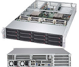 Super 6029U-TRT, 2x LGA3647,8x PCI-e,Video,2x10GB/X540,12x HS SATA3(C621)+R,IPMI,DDR4(3TB),2U/R1000W