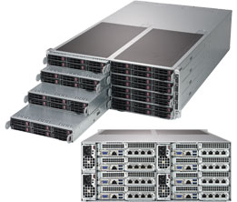 Super F619P2-RT, 8x Nodes,2x LGA3647,Video,1x SIOM,6x HS 2.5" SATA3(C621)+R,IPMI,D4(1.5TB),4U/R2200W