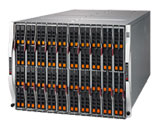 SuperBlade SBE-820J-622, 20x HS Dual or 10x Quad Blades,2x10G/1G & 2x25G Switch,2x CMM,8U RM,6x2200W