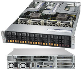 Super 2029UZ-TN20R25M,2xLGA3647,Video,2x25GB/SFP28,24xHS 2.5"(20xNVMe+4xSATA),IPMI,D4(3TB),2U/R1600W