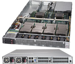 Super 1029GQ-TVRT, 2x LGA3647,4x GPUs,Video,2x10GB/X540,2xHS 2.5" SATA3/M.2,IPMI,D4(1.5TB),1U/R2000W