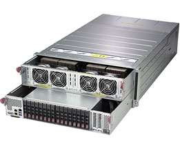 Super 4029GP-TVRT,2xLGA3647,Up To 8xTesla V100,Video,2x10GB,16x2.5" HS SATA+R,IPMI,D4(3TB),4U/R4000W