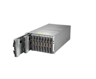 SuperBlade SBE-610J-622, 10x HS 1 or 2-Socket Blades, 2x CMMs, 4x 25G/10G/1G Switch, 6U RM, 6x2200W