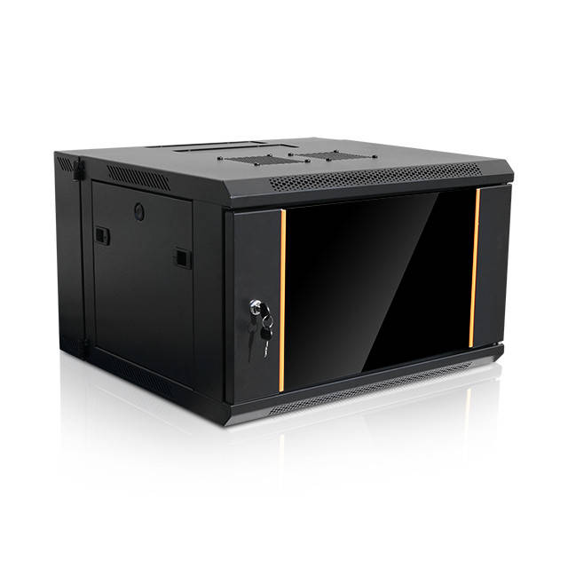 iStarUSA WMZ655-KBR1U 6U 550mm Depth Swing-out Wallmount Server Cabinet w/ 1U Keyboard Drawer