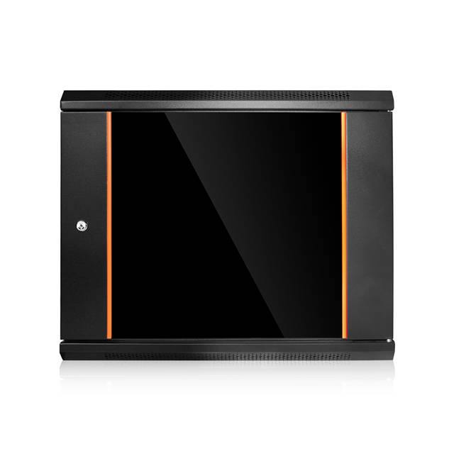 iStarUSA 9U 550mm Depth Swing-out Wallmount Server Cabinet w/ 1U 24-port Cat6 Patch Panel