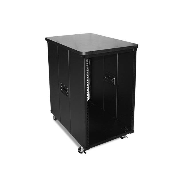 iStarUSA WD-1560-WT 15U 600mm Depth Simple Server Rack w/ Wood Top (Black)