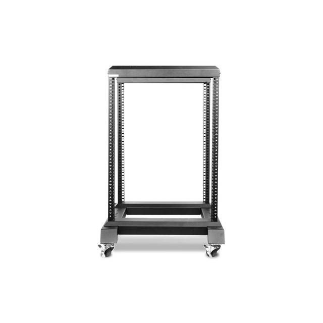 iStarUSA WO15AB-CM1U 15U 4 Post Open Frame Rack w/ 1U Cable Management