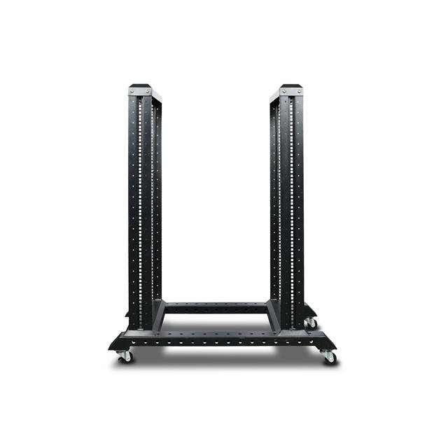 iStarUSA CLAYTEK WO22AB-CM2U 22U 4 Post Open Frame Rack w/ 2U Cable Management