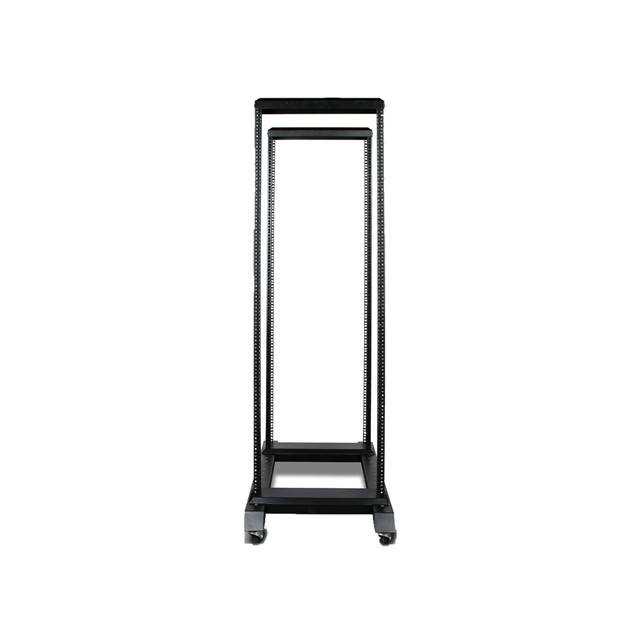 iStarUSA CLAYTEK WO36AB-P1U 36U 4 Post Open Frame Rack w/ 1U Cover Plate