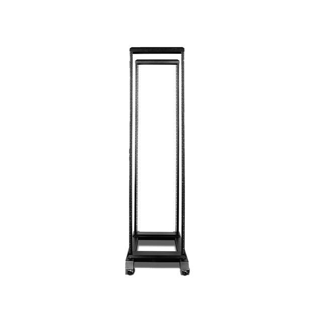iStarUSA CLAYTEK WO45AB-P1U 45U 4 Post Open Frame Rack w/ 1U Cover Plate