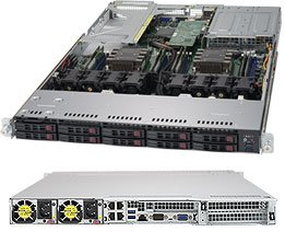 Super 1029UX-LL3-S16,2x Gold 6154+192GB D4,Video,4x 1GB,8x HS 2.5" SAS3(S3108)+2x NVMe,IPMI,1U/R750W