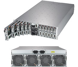 Super 5039MA8-H12RFT,12xNodes,Atom-C3750,2x10GB/C3000,2x3.5" or 4x2.5" Bay,IPMI,D4/128G(VLP),3U/R2KW