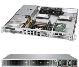 Super 1019D-FRN8TP, D-2146NT-8C/16T, Video, 2x 10G/SFP+,4x1G&2x10G/RJ45,4x Int Bay,IPMI,D4(512G),1U