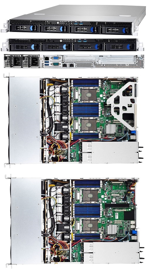 Tyan System B7106G24EV2E2HR 1U RM Dual Socket Xeon 4x3.5 inch HS 2x2.5 inch Brown Box