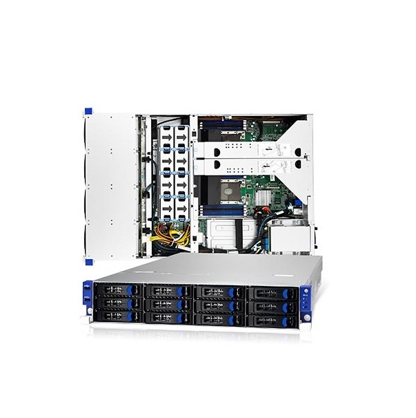 Tyan System B7106T70EV12HR 2U Xeon Scalable LGA3647 C621 12x3.5"/2.5" Hot-Swappable SATA Retail