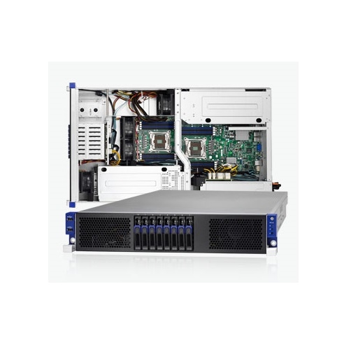 Tyan System B7071T80V8HR-2T-N 2U RM E5-2600v3/v4 2x2011 8x2.5 inch Hot-Swap 1600W Brown Box