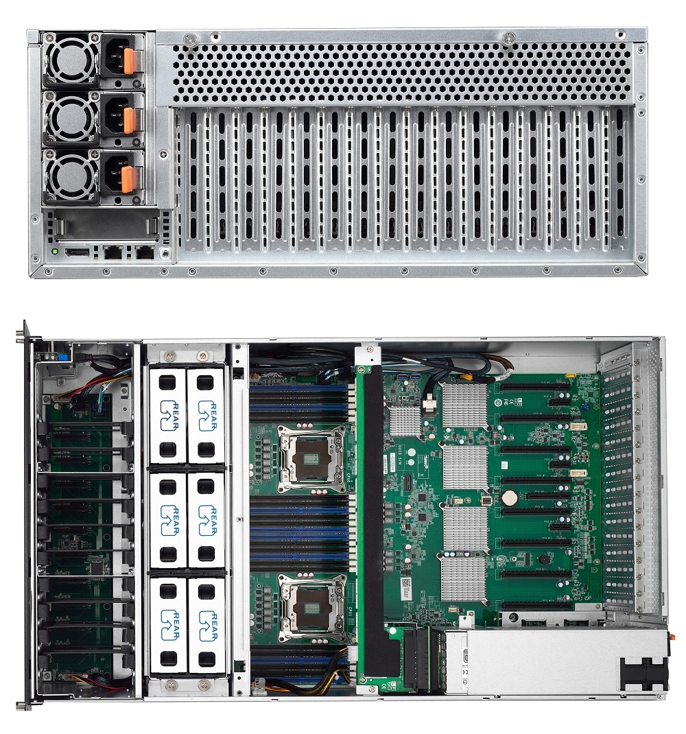 Tyan System B7079F77CV10HR-2T-N 4U RM E5-2600v3/v4 LGA2011 10x2.5/3.5 inch Hot Swap 2000W Retail