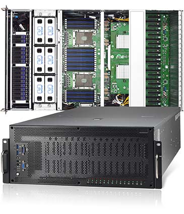 Tyan B7119F77V4HR-2T-N, 2x LGA3647,10xGPUs,Video,2x10Gb/X540,4x HS 3.5" Bays,IPMI,D4(3TB),4U RM,R4KW