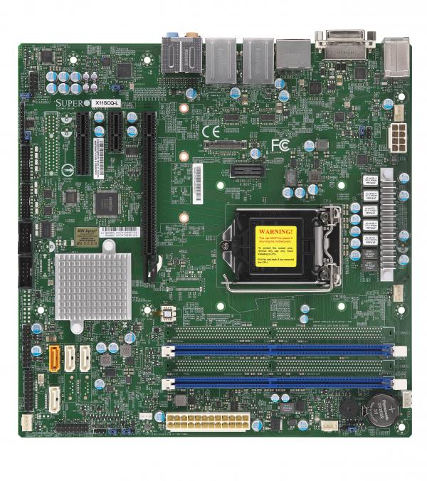 Super X11SCQ-L, i3/i5/i7(LGA1151), Video, HD Audio, 2x GB/i210-AT+i219LM,4x SATA3(H310),D4(32GB)