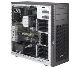 Super 5039AD-i, X299/LGA2066, 4x PCIe, HD Audio, GB Lan, 6x SATA3+2x M.2, D4/128GB,Mid-Tower/750W