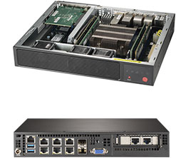 Super E300-9D-8CN8TP,D-2146NT-2.3Ghz/8C/16T,VGA,4xGB & 2x10G/RJ45+2x10G/SFP+,IPMI,Mini 1U,60W/84W DC
