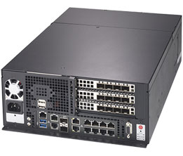 Super E403-9D-12C-FN13TP,D-2163iT-2.1Ghz/12C/24T,VGA,9xGB & 2x10G/RJ45+2x10G/SFP+,IPMI,Box PC,500W