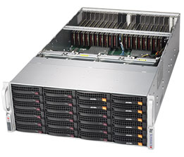 Super 6049GP-TRT, 2x LGA3647, Up to 20x GPUs,Video,2x10GB/C622,24x HS SATA3+R,IPMI,D4(6TB),4U/R2000W