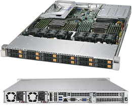 Super 1029U-TN12RV, 2x LGA3647, Video,Ultra Riser Card,12x HS 2.5" NVMe/SATA3,IPMI,D4(6TB),1U/R1200W