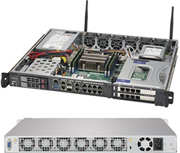 Super 1019D-14CN-FHN13TP,D-2177NT/14C28T,VGA,2x10G/SFP+,9x1G&2x10G/RJ45,2xHSBay,IPMI,D4/512G,1U,500W