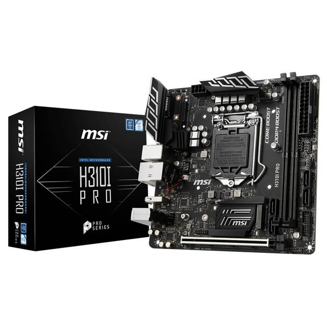 MSI H310I PRO LGA1151/ Intel H310/ DDR4/ SATA3&USB3.1/ M.2/ A&GbE/ Mini-ITX Motherboard