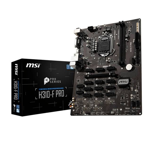 MSI H310-F PRO LGA1151/ Intel H310/ DDR4/ SATA3&USB3.1/ A&GbE/ ATX Motherboard