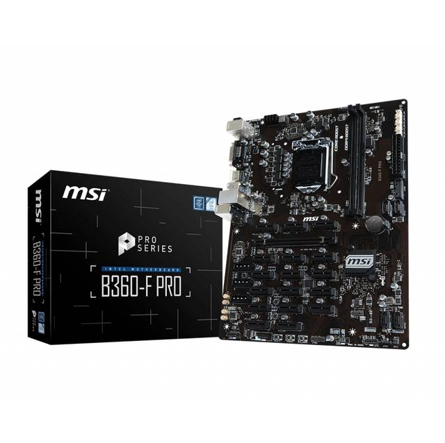MSI B360-F PRO LGA1151/ Intel B360/ DDR4/ SATA3&USB3.1/ A&GbE/ DVI-D/ HDMI/ ATX Motherboard