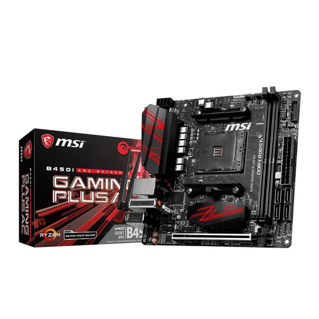 MSI B450I GAMING PLUS AC Socket AM4/ AMD B450/ DDR4/ SATA3&USB3.1/ M.2/ WiFi/ A&GbE/ Mini-ITX