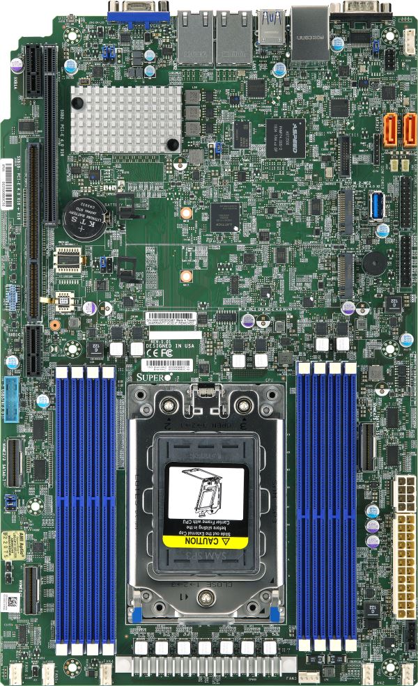 Supermicro H12SSW-iN, 1xAMD 7002/Socket SP3, WIO, VGA, 2x GB/BCM5720L, 16x SATA3/4xNVMe,IPMI,D4(2TB)