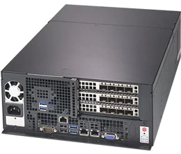 Super E403-9P-FN2T,1x LGA3647,WIO(3xPCIe),VGA, 2x10G/X722+X557,4x Int 2.5" Bays+M.2,IPMI,Box PC,600W