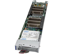Super MiroBlade MBi-6219M-2N,Twin Node/E-2200,2x 10Gb/RJ45,2x 2.5" NVMe Drives,IPM,D4(64GB)