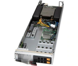 SuperBlade SBA-4119S-C2N,1xAMD EPYC7002,Video,2x25G via CX4, 2x HS 2.5" NVMe/SAS3(3108),IPMI,D4(2TB)