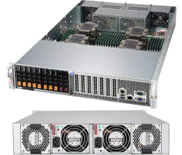 Super 2049P-TN8R, 4x LGA3647, 7x PCI-e, Video, 1GB LAN,8+2x HS 2.5" U.2 NVMe,IPMI,D4(12TB),2U/R2200W